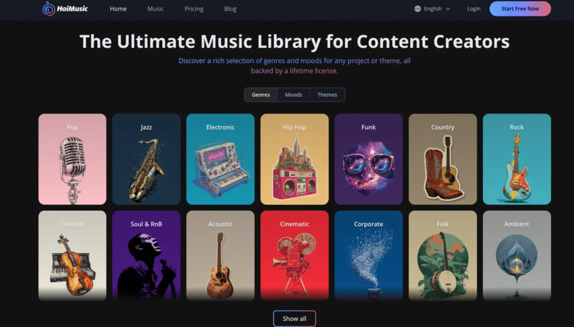 HaiMusic, the best royalty free music library for content creators